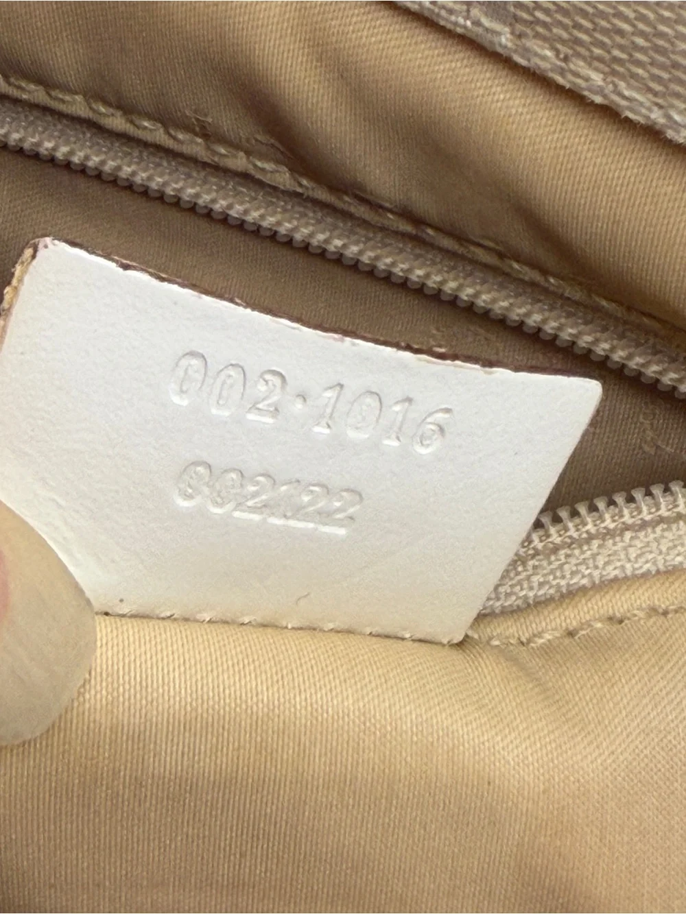 Gucci GG Canvas Bamboo Handle Tote Ivory Beige Vintage Italy